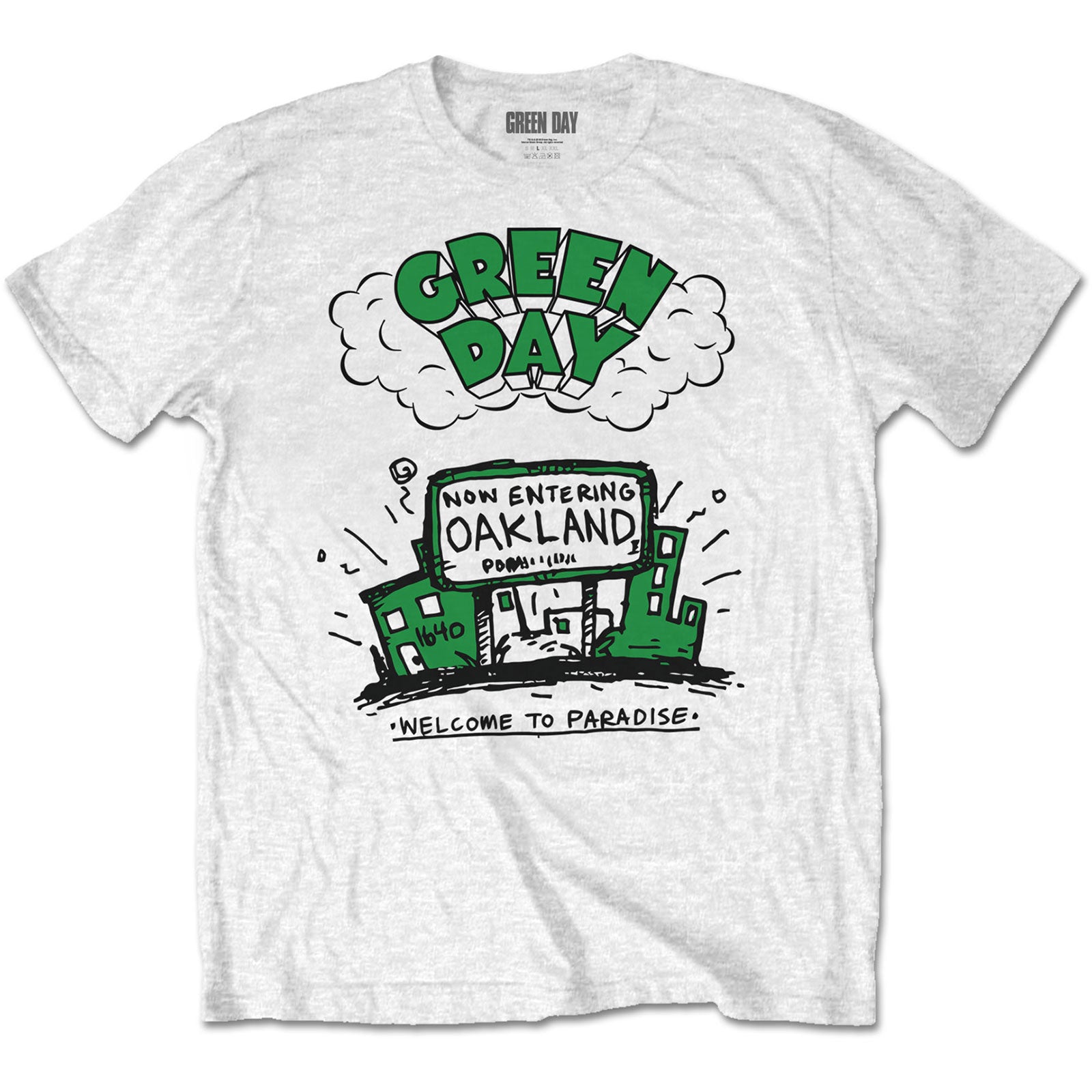 Image of Green Day T-Shirt - Welcome to Paradise Rock Off